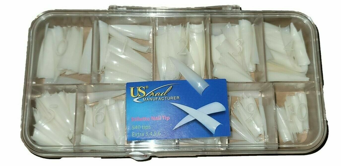 US Nail Manufacturer – Coffin Nail Tips 540 Tips EXTRA 3,4,5,6 Hot Deal 2021