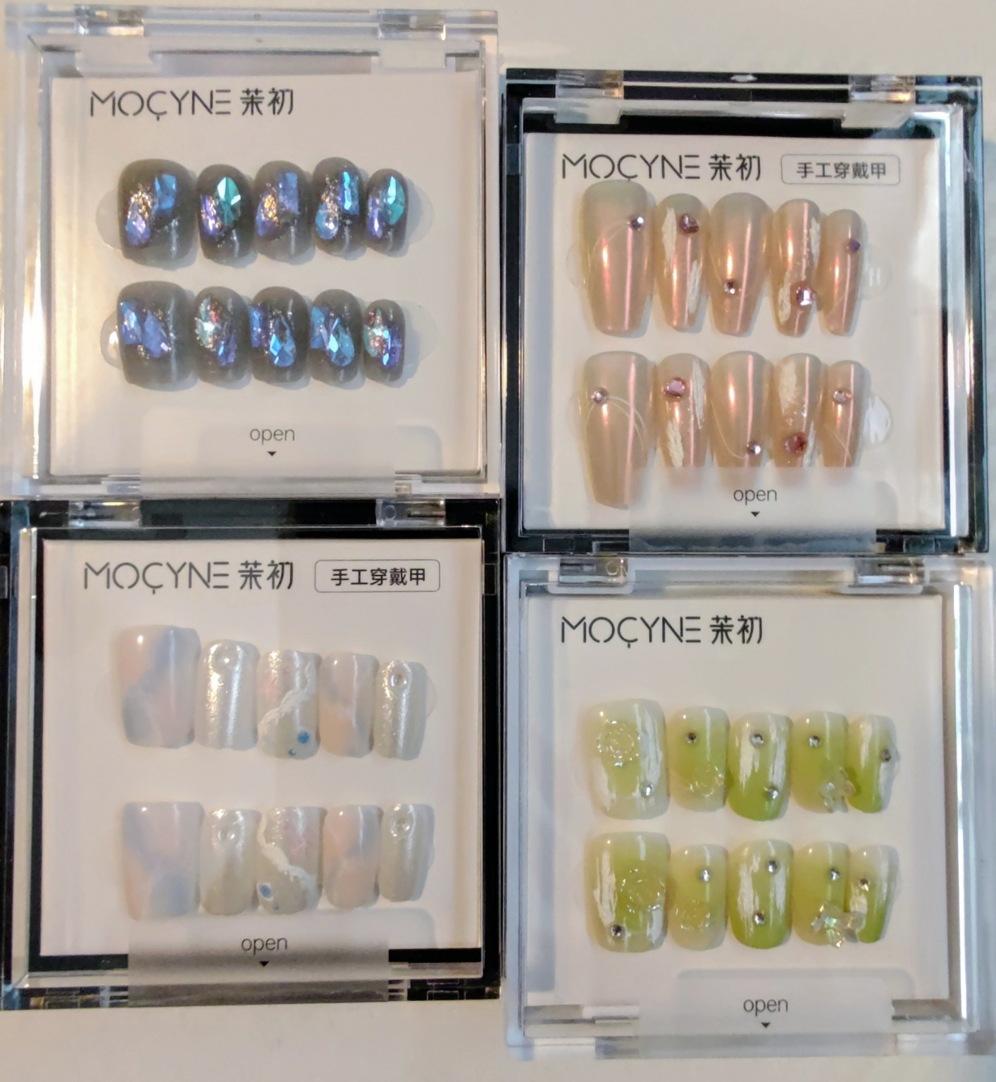 Press On Nails Bundle Lot 4-5 Sets Reusable Handmade Nail Kit w Glue Tabs