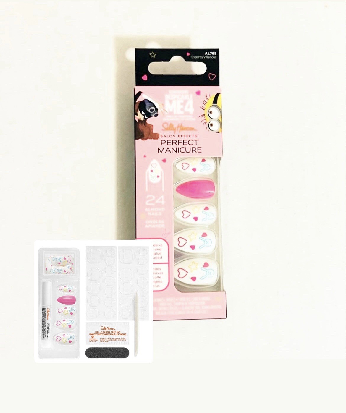 Sally Hansen x Despicable Me 4 Salon Effects Press-On Nails Expertly Villainous