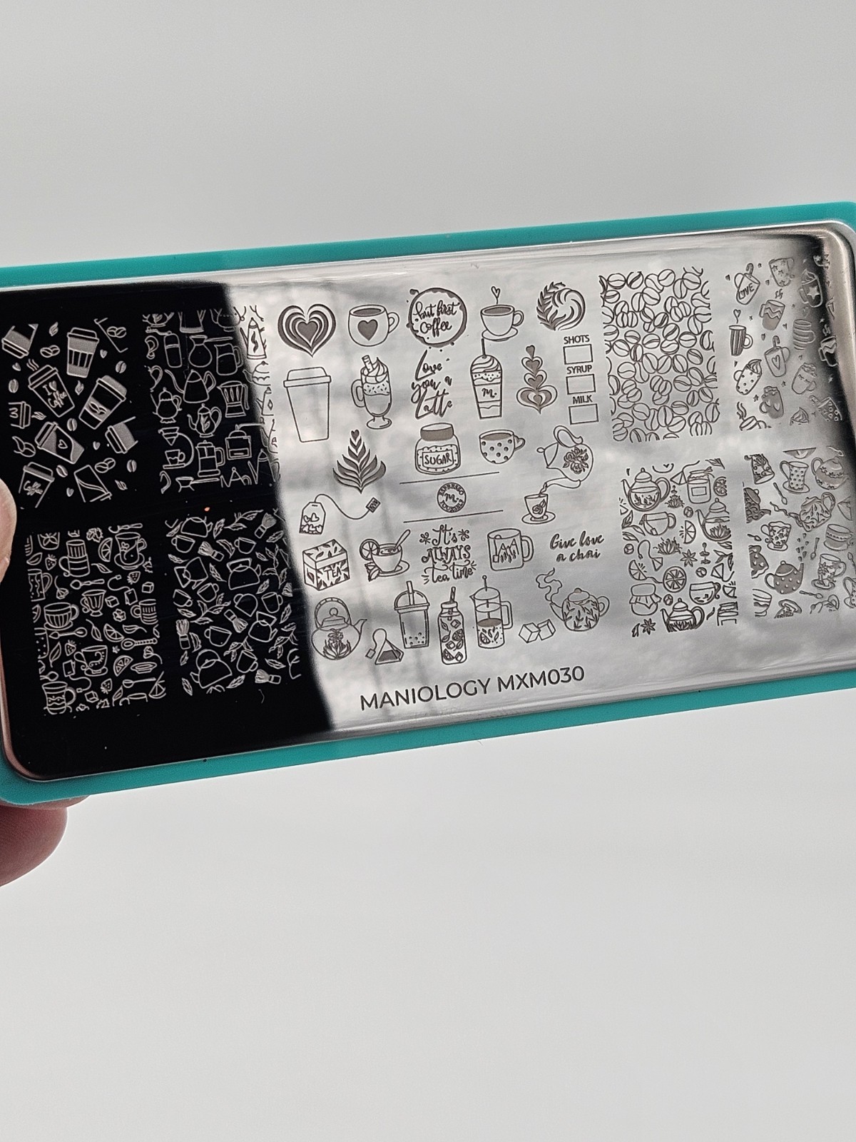 Maniology MXM030 Coffee Tea Corner Cafe Pastry Party Nail Stamping Plates