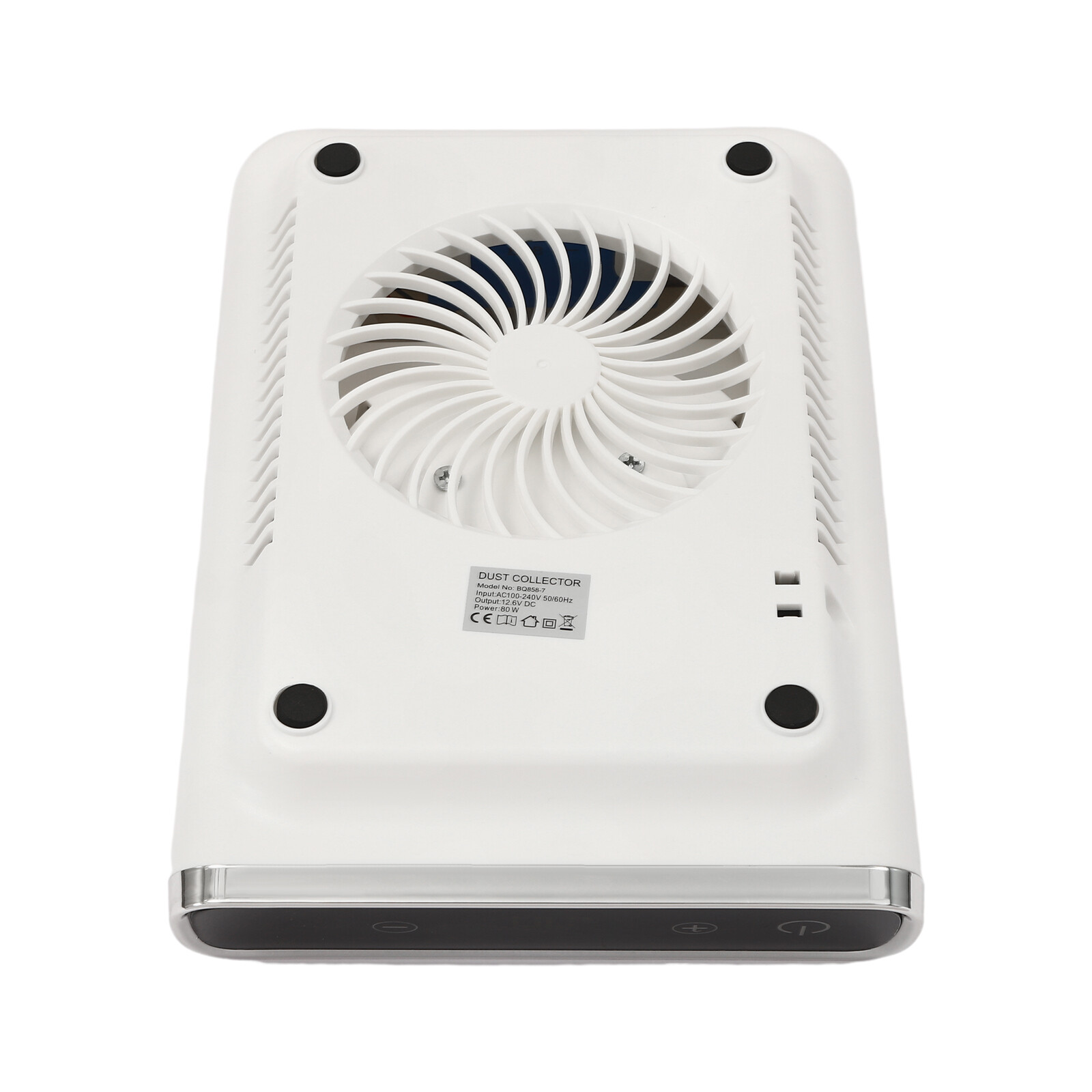80W Nail Dust Collector LCD Touch 0–4500 RPM Adjustable Corded With Battery