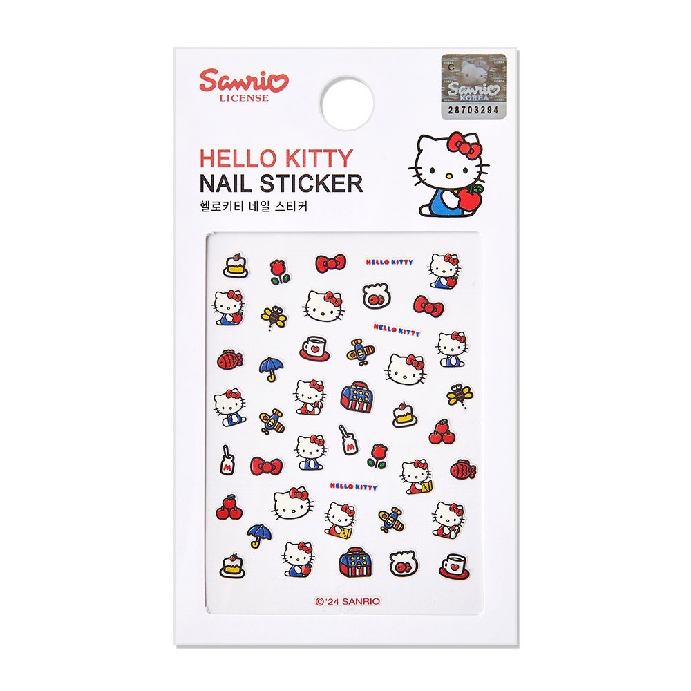 Hello Kitty Nail Stickers Set – 2 Sheets | Retro Kawaii Nail Art Sanrio Korea