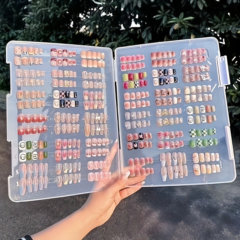 72 Exquisite Multi-color Fake Nails with Random Styles, Daily Holiday Nail Art