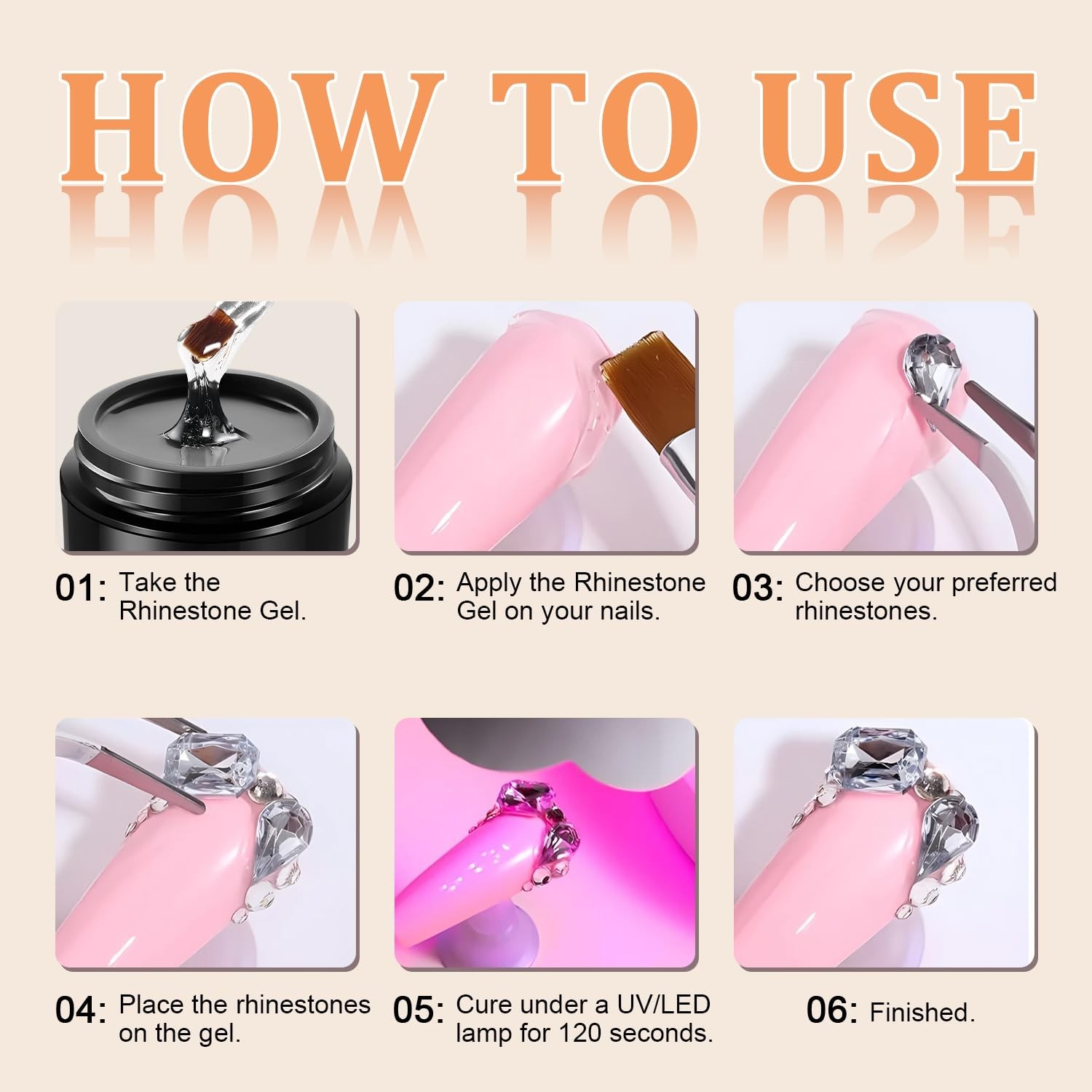 Long-Lasting 3D Nail Art Gel for Jewelry and Crafts – 5ml, No Wipe Needed