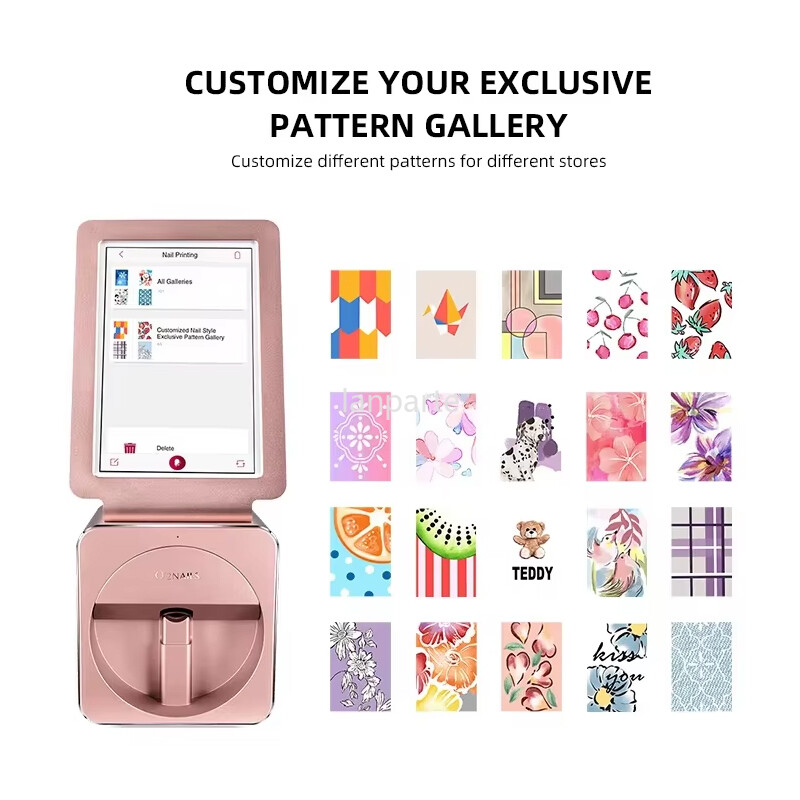 O’2NAILS Touch Screen Nail Printer Desktop Nail Art Printer Machine APP Pattern！