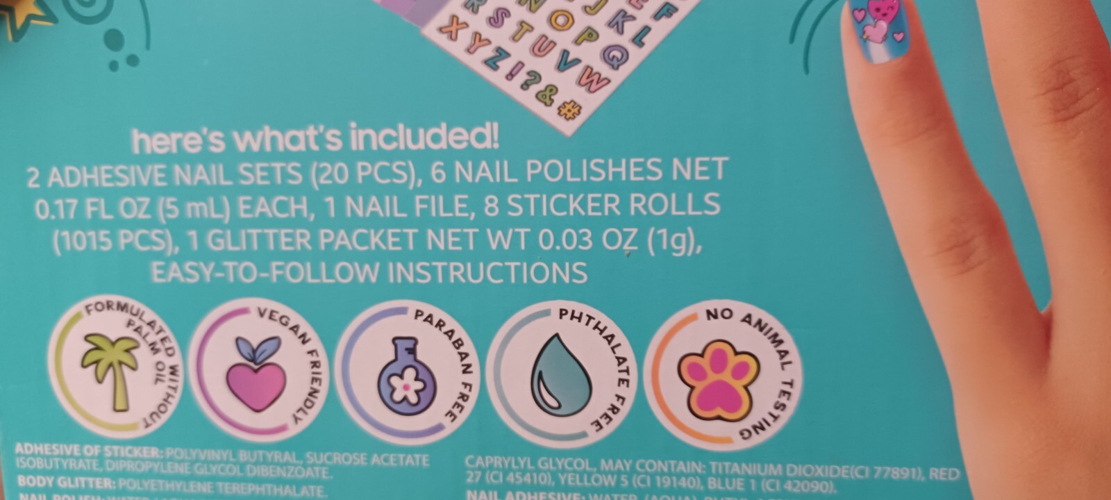 Just my style All about Nail Art Kid Nail Polish Girls Make Up Set cosmetics kit