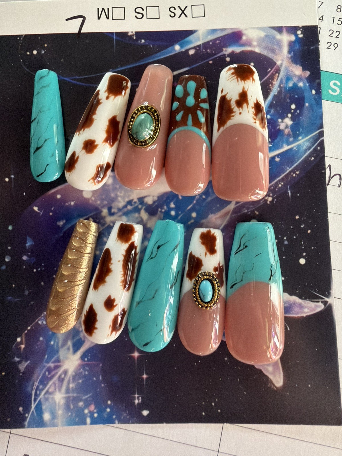 Let’s Rodeo Western Press On Nails