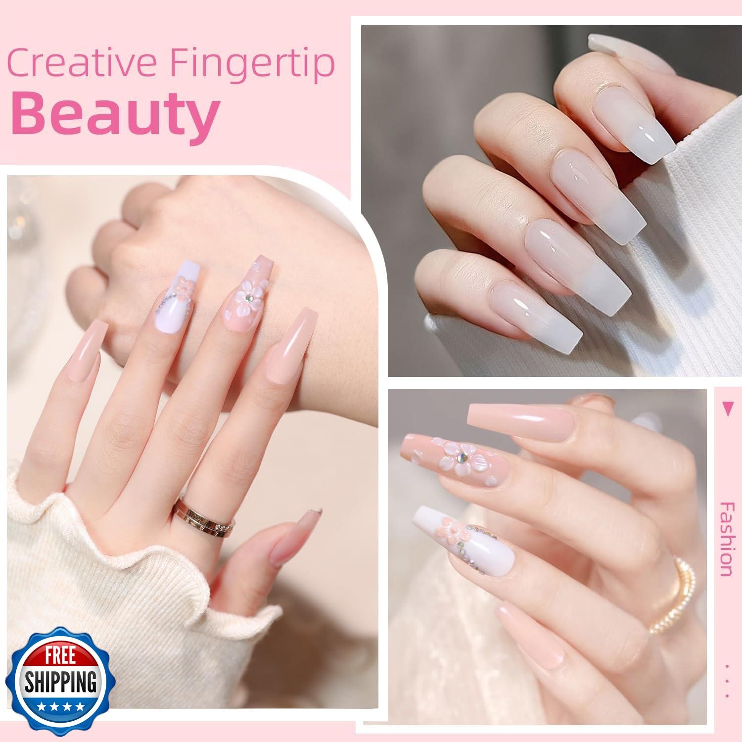 Acrylic Nail Kit with Drill Set for Beginners with Everything 12 Color Acryli