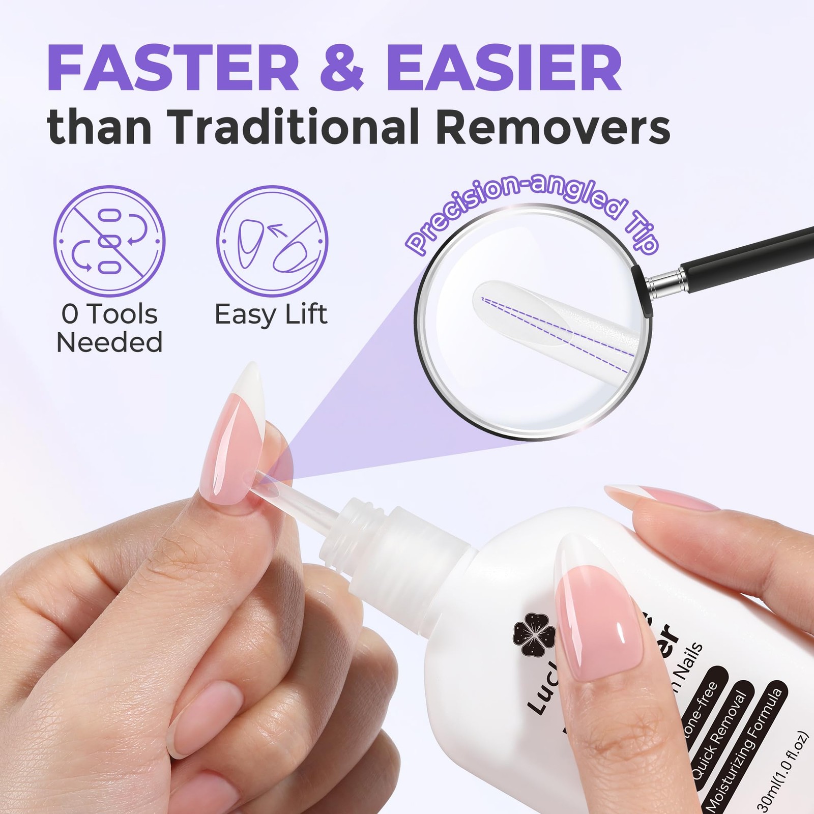 Luckyfairy 30ml Nail Glue Remover: Multi-functional Press On Remover,…