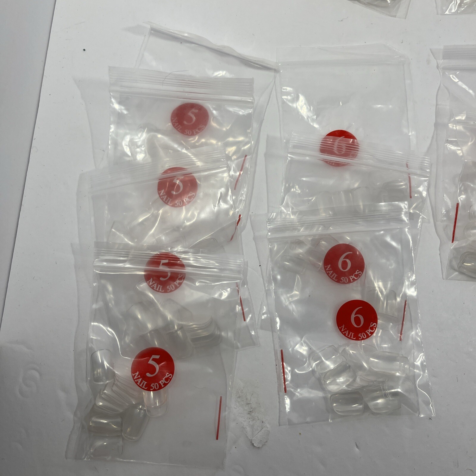 Nail Salon Nails 0-9 Clear