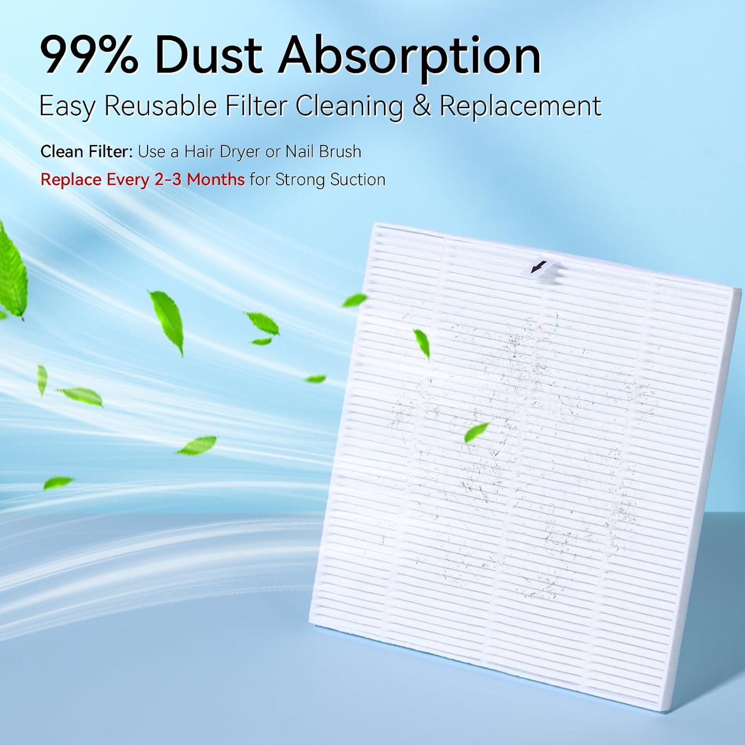 Nail Dust Collector – Ultra Thin Portable SYMPHONEE Dust Collector with Reusable