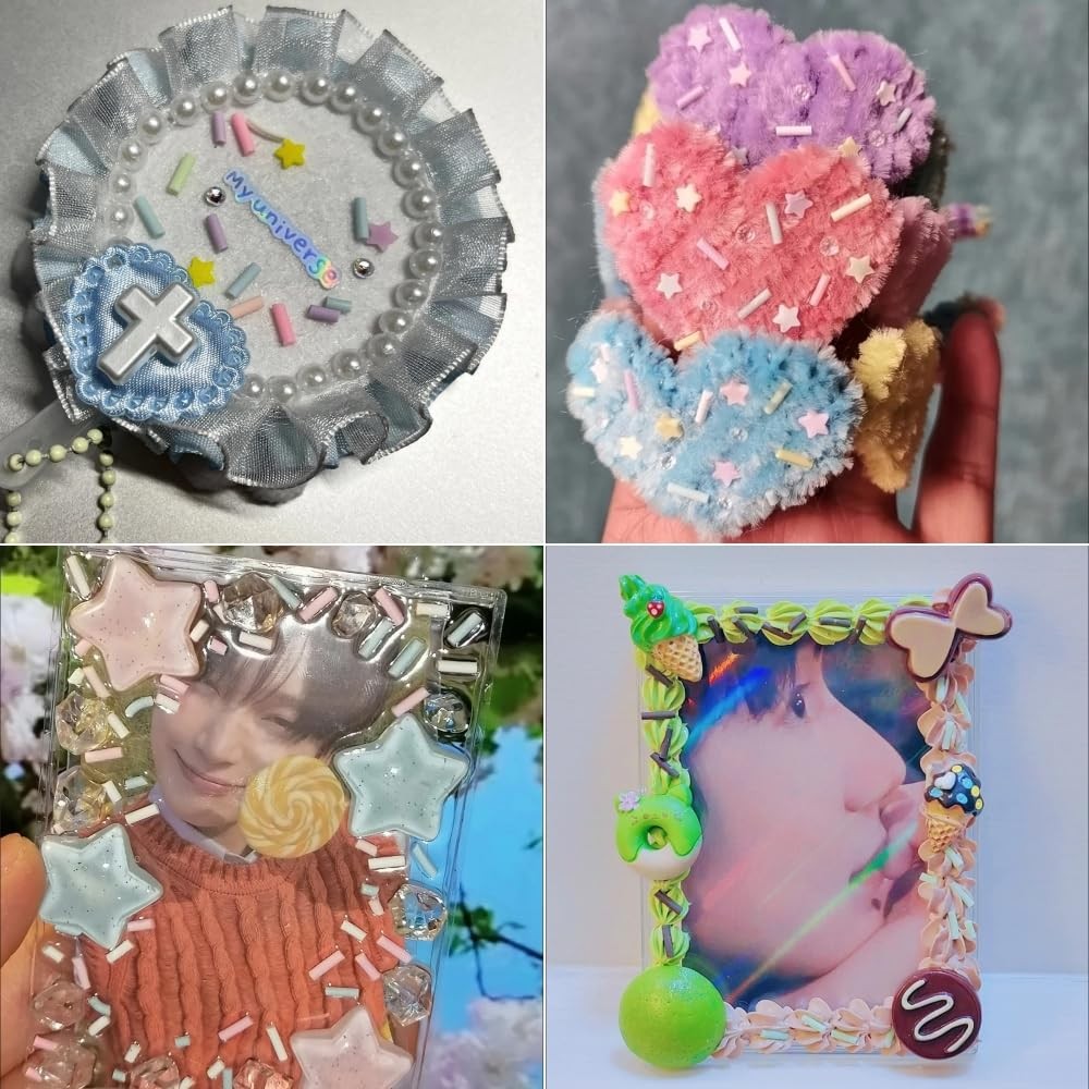 Jmassyang 200g Resin Fake Sprinkles Polymer Clay Sprinkles Fake Candy Slices …