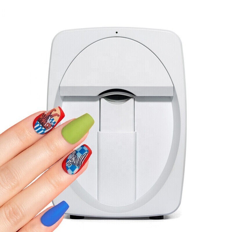 New Portable Nail Printer Mobile APP DIY Nail Art Printing Machine Home Use 10W