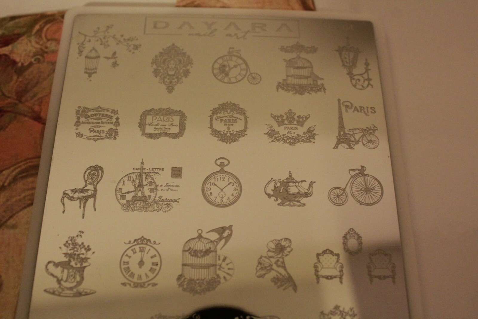 28 Vintage Designs DAYARA Nail Art Stamping Plate – Retro Stamp Tool for Nails