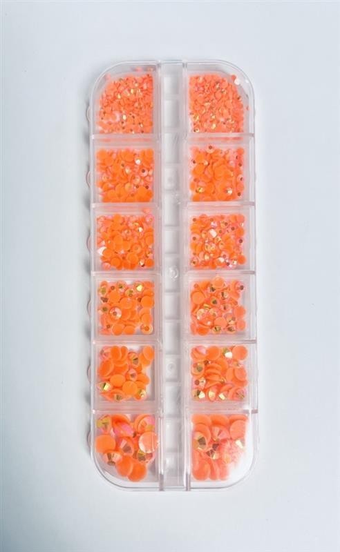 Multicolor Resin Rhinestones Flat Back Round Jewelry Crafting Gems Multipack Kit