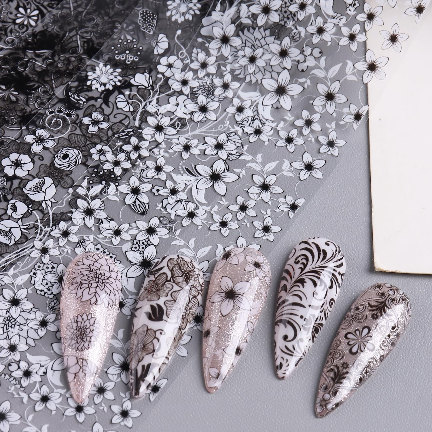 FSpronail Lace Nail Foil Transfer 10 Rolls