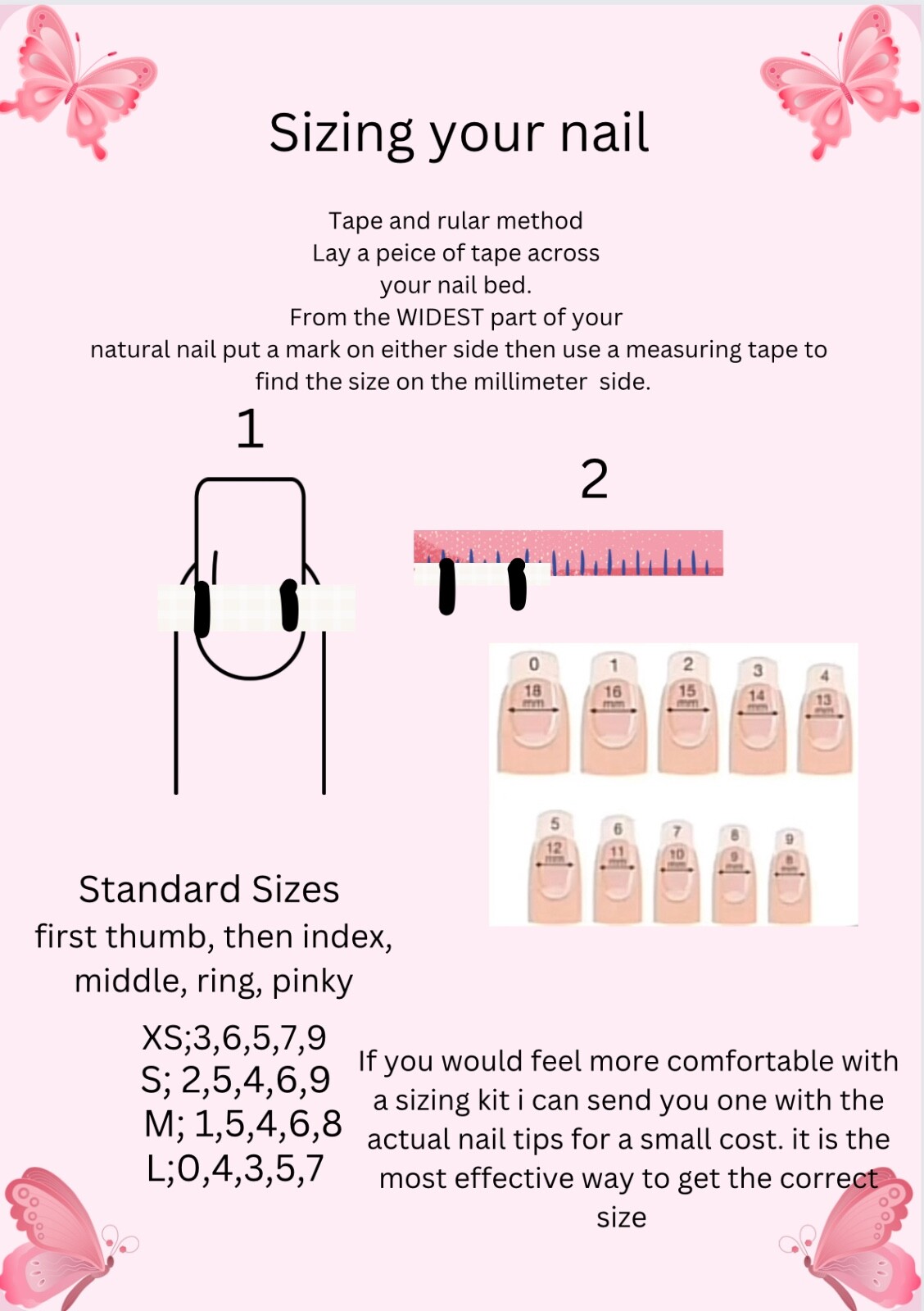 5 Sets of Gel Press on nails Mastery Box| Handmade
