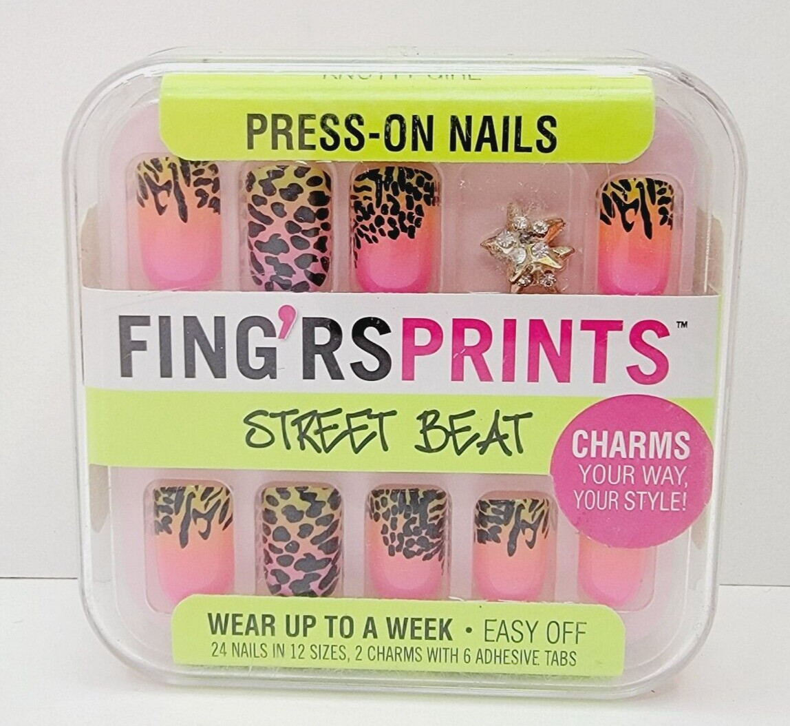 Fing’rs Prints Street Beat Knotty Girl – 1 Neon, 1 Leopard, 1 Block Party Sealed