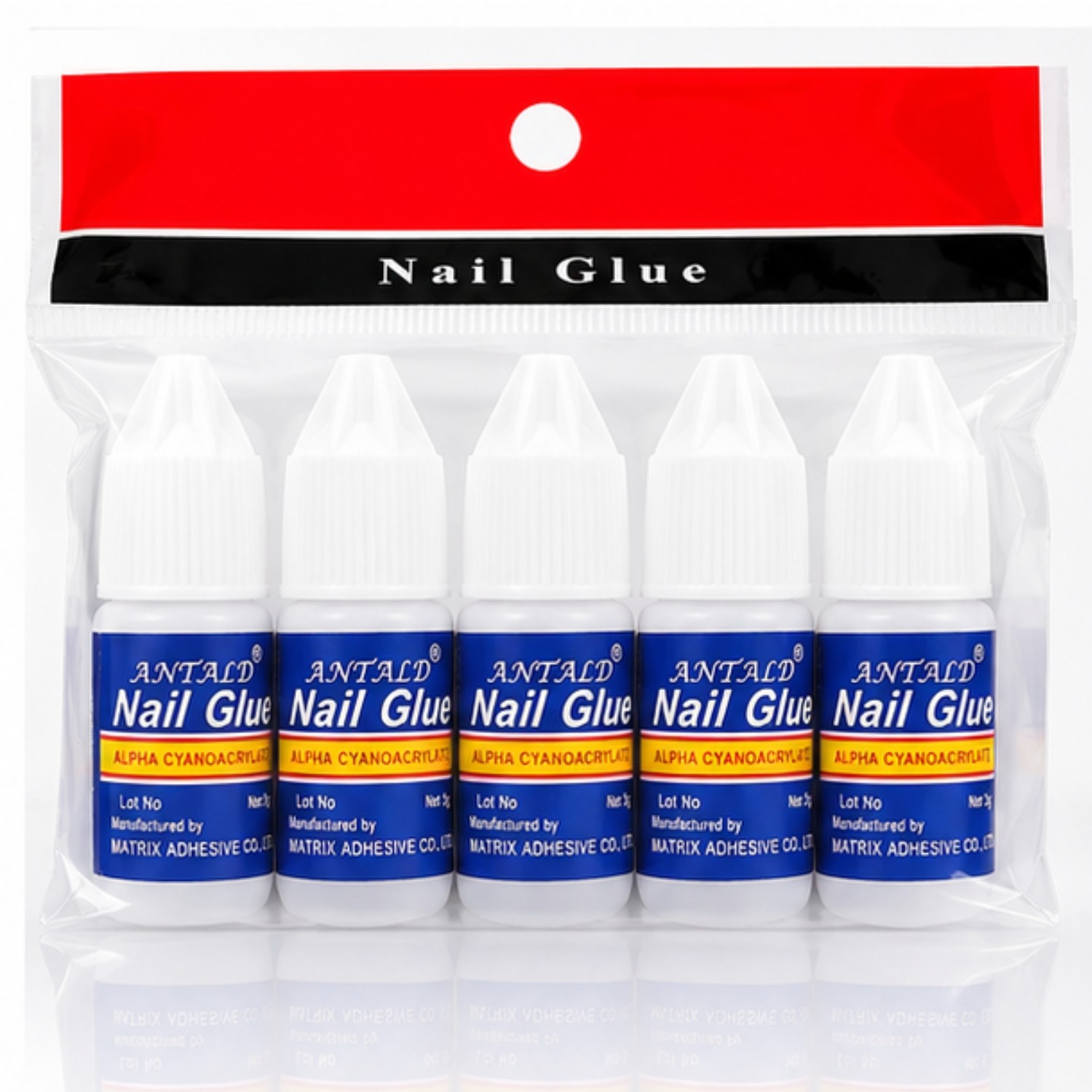 False Nail Glue 5x 3g Bottles Extra Strong Fake False Nail Glue Nail Art