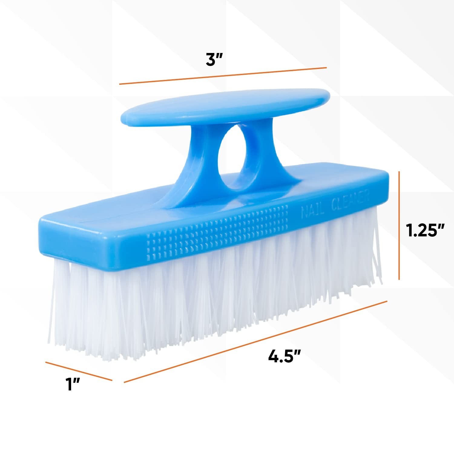 Superio Nail Scrubber – All-Purpose Stiff Cleaning Brush for Fingernails, Toe…