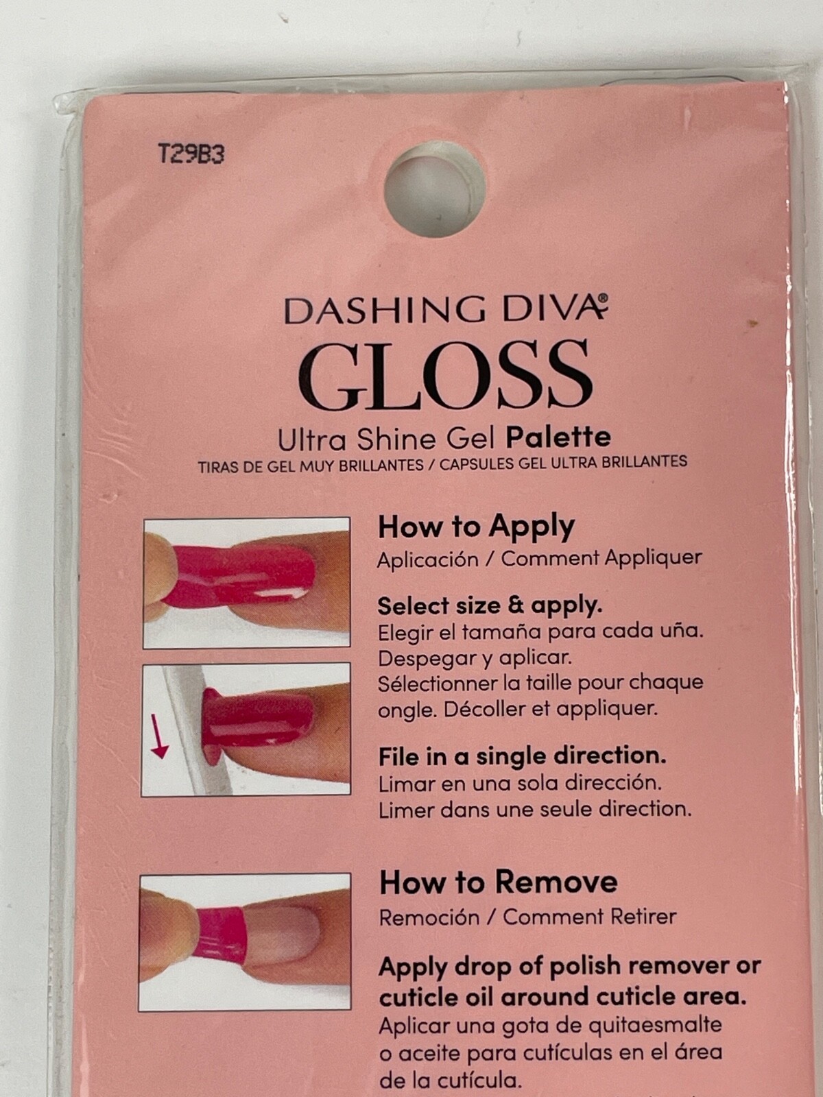 Dashing Diva Gloss Ultra Shine Gel Palette 34 Nail Strips Wears Like Salon Gel