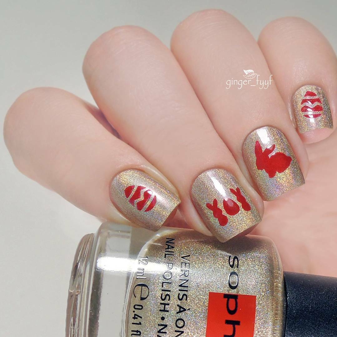 Bunny Stencils for Nails, Easter Nail Stickers, Nail Art, Nail Vinyls