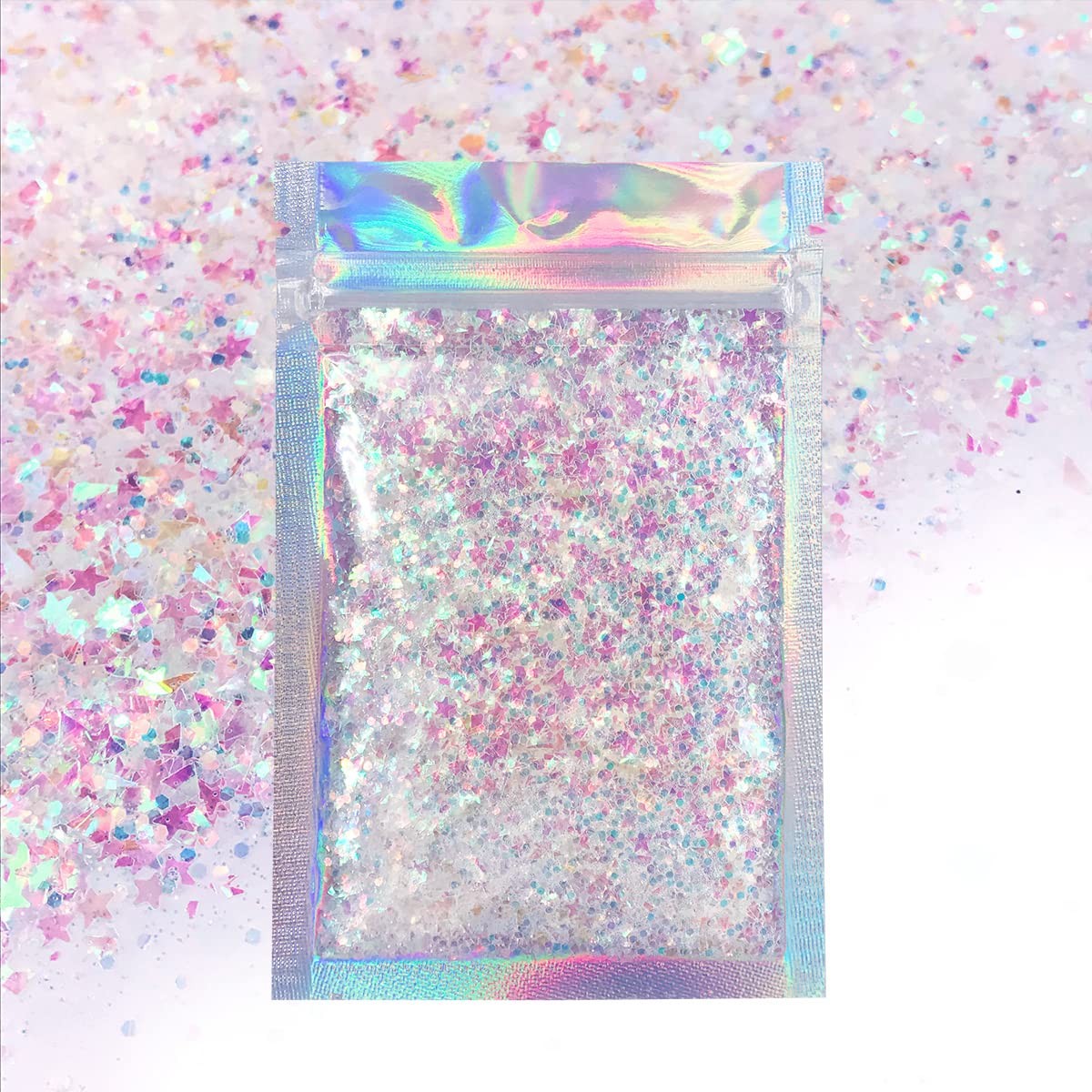 Iridescent Body Glitter – 15g Chunky Holographic Face, Hair, and Eye Glitter …