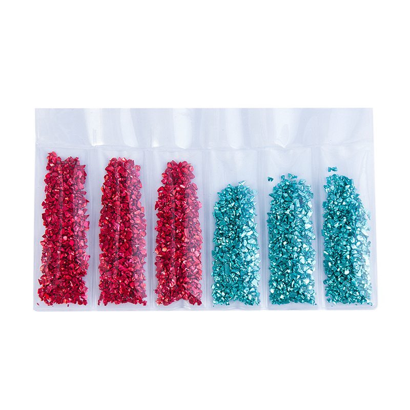 Nail art accessories Gold and Silver Fragments DIAMOND Products Cullet