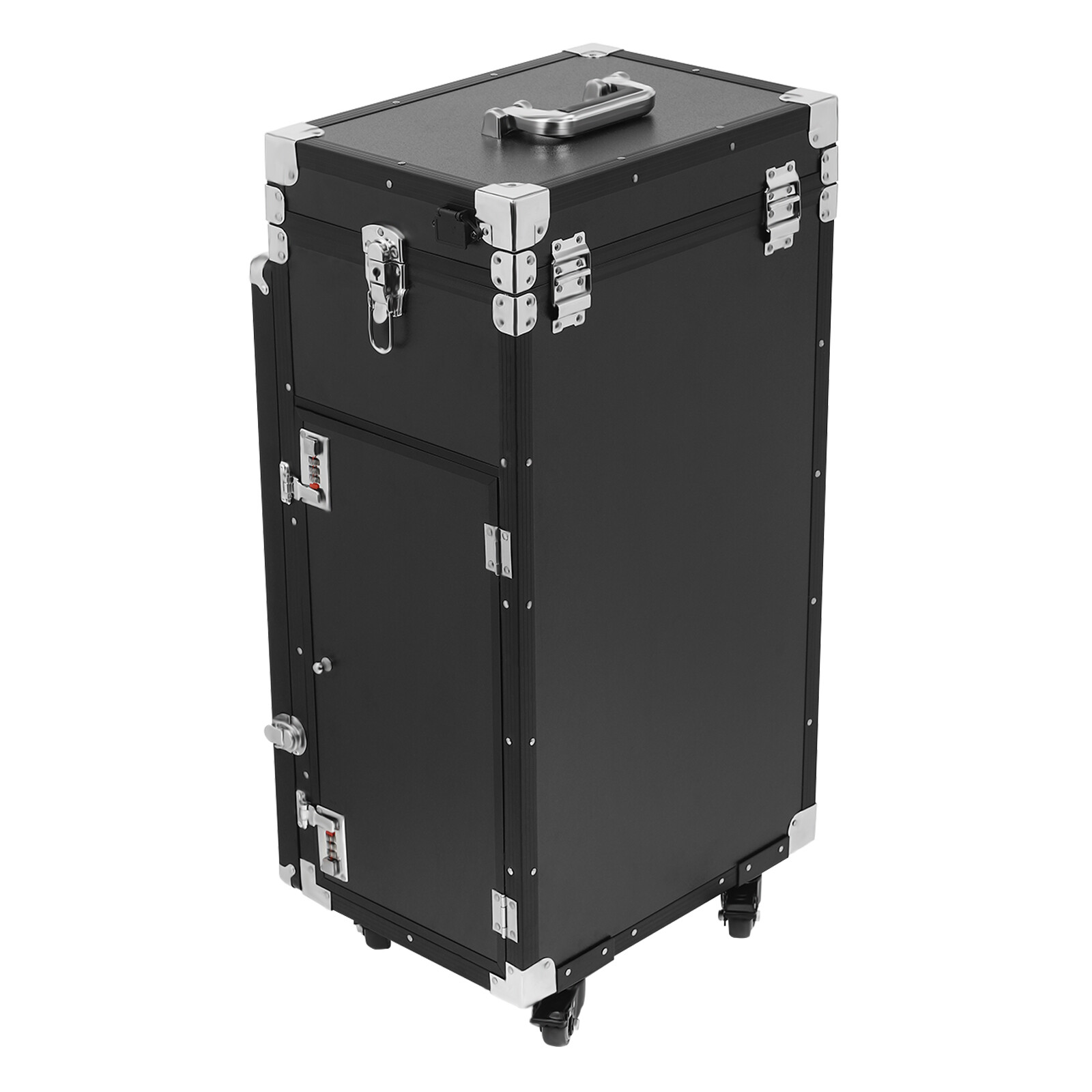 Storage Rolling Manicure Table Nail Desk Travel Train Case Cosmetic Trolley USA