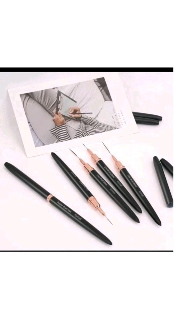 Nail Art Liner Brushes, 5Pcs Painting Nail Art Brush Set Nail Dotting Drawing.