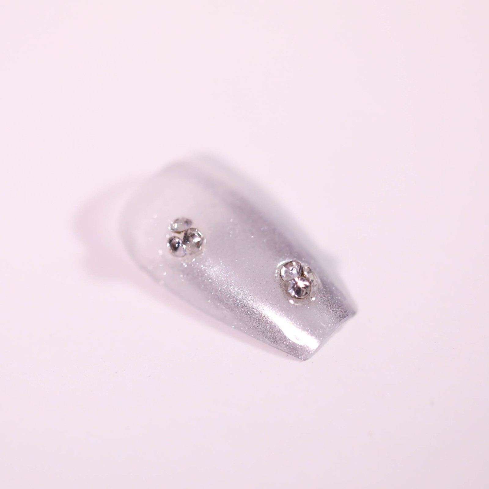 15Pcs Starry Galaxy of Shattered Diamonds Press on Nail Art By Handmade