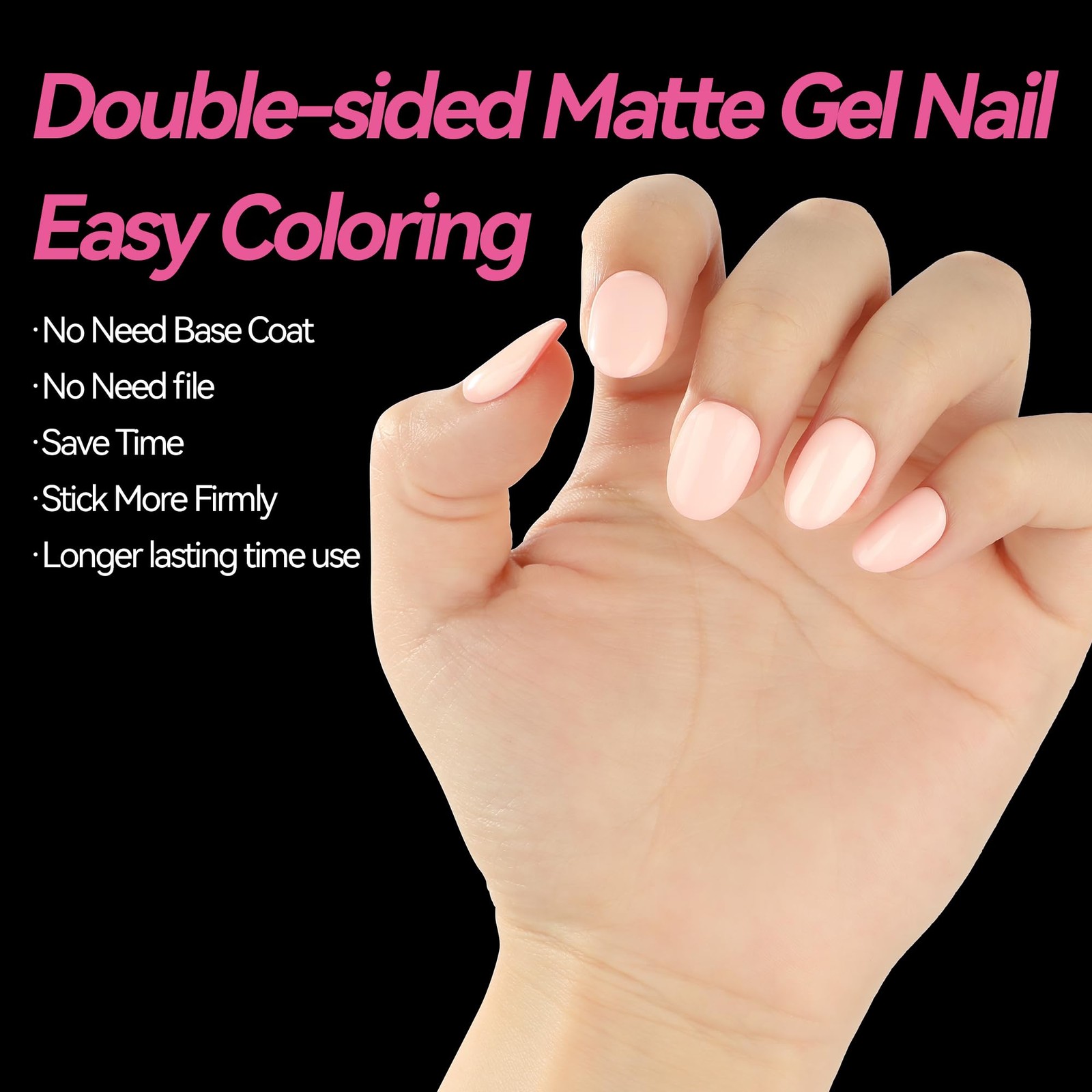 UNA GELLA Round Almond Nail Tips 360pcs