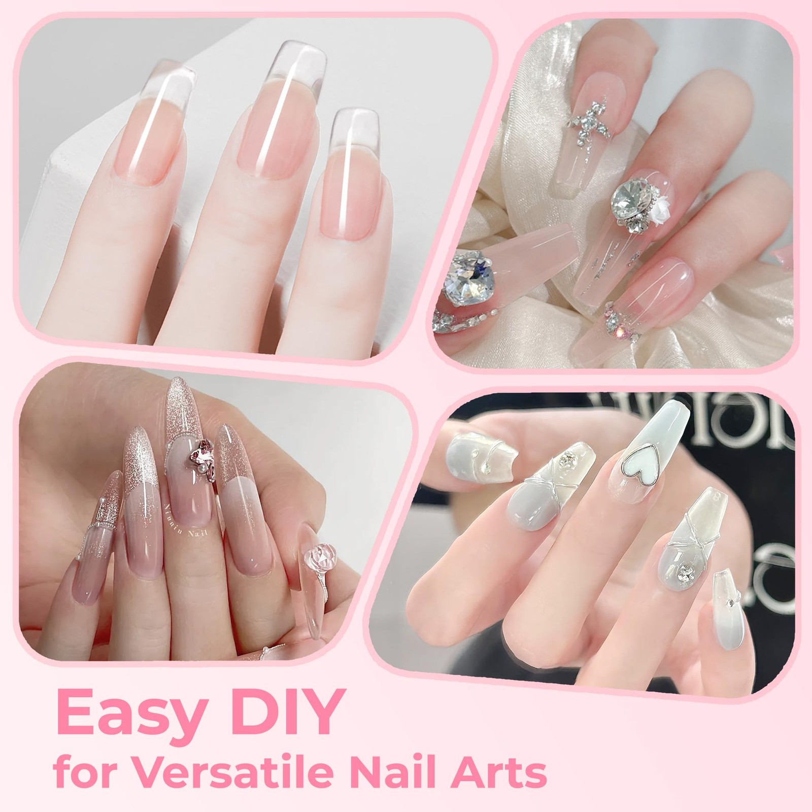 Nail Glue for Press-On Nails, Super Strong Adhesive for Nails Tips, Fake Nail…