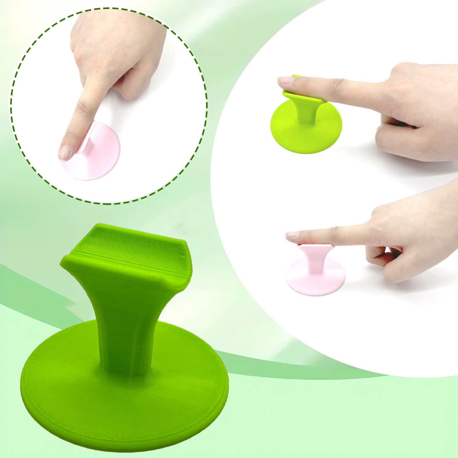 Finger-Holding Practice-Ready Salon-Grade Polish-Applying Plastic Nail Art Stand