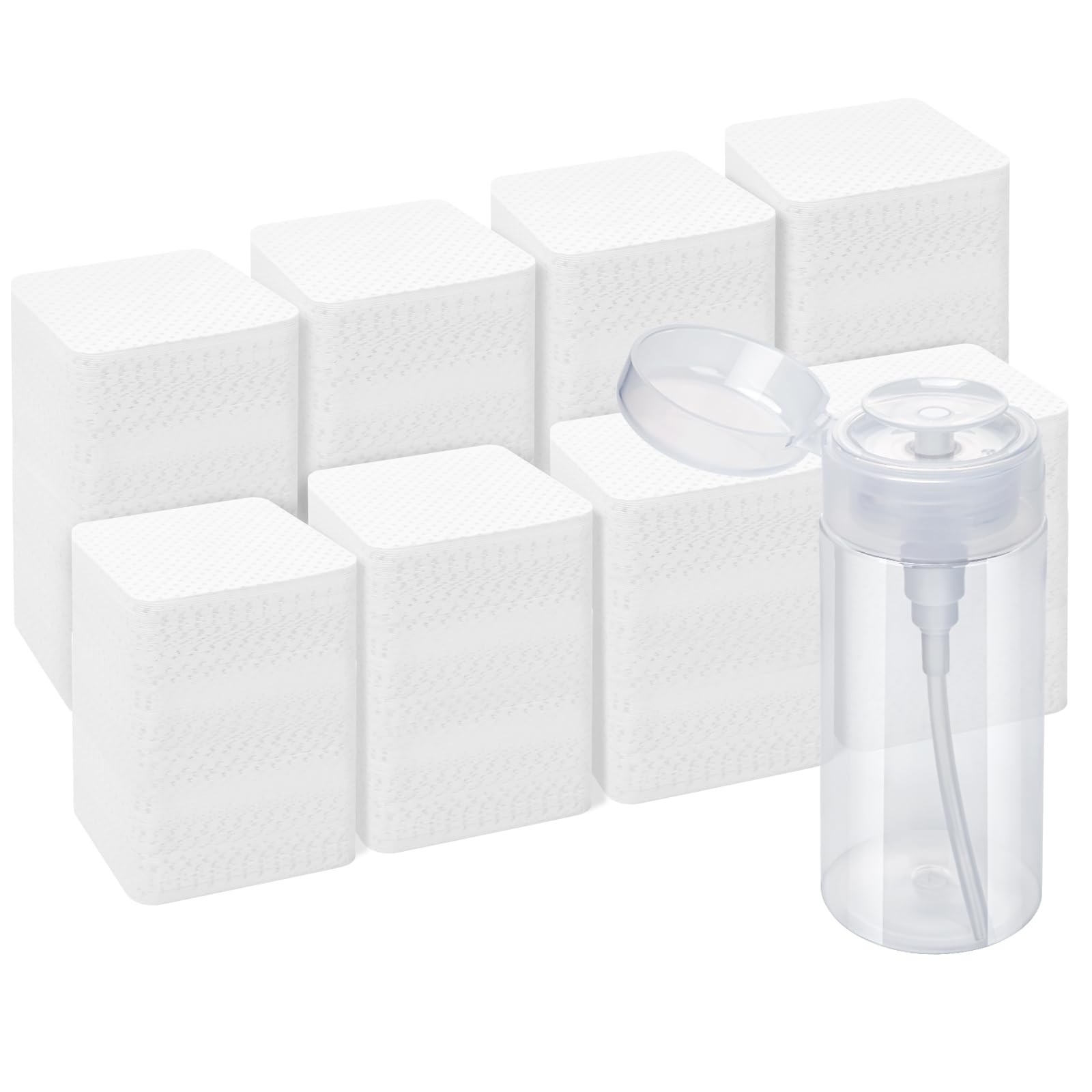 Lint Free Nail Wipes, Acetone Polish Remover 1081 Piece Set, White