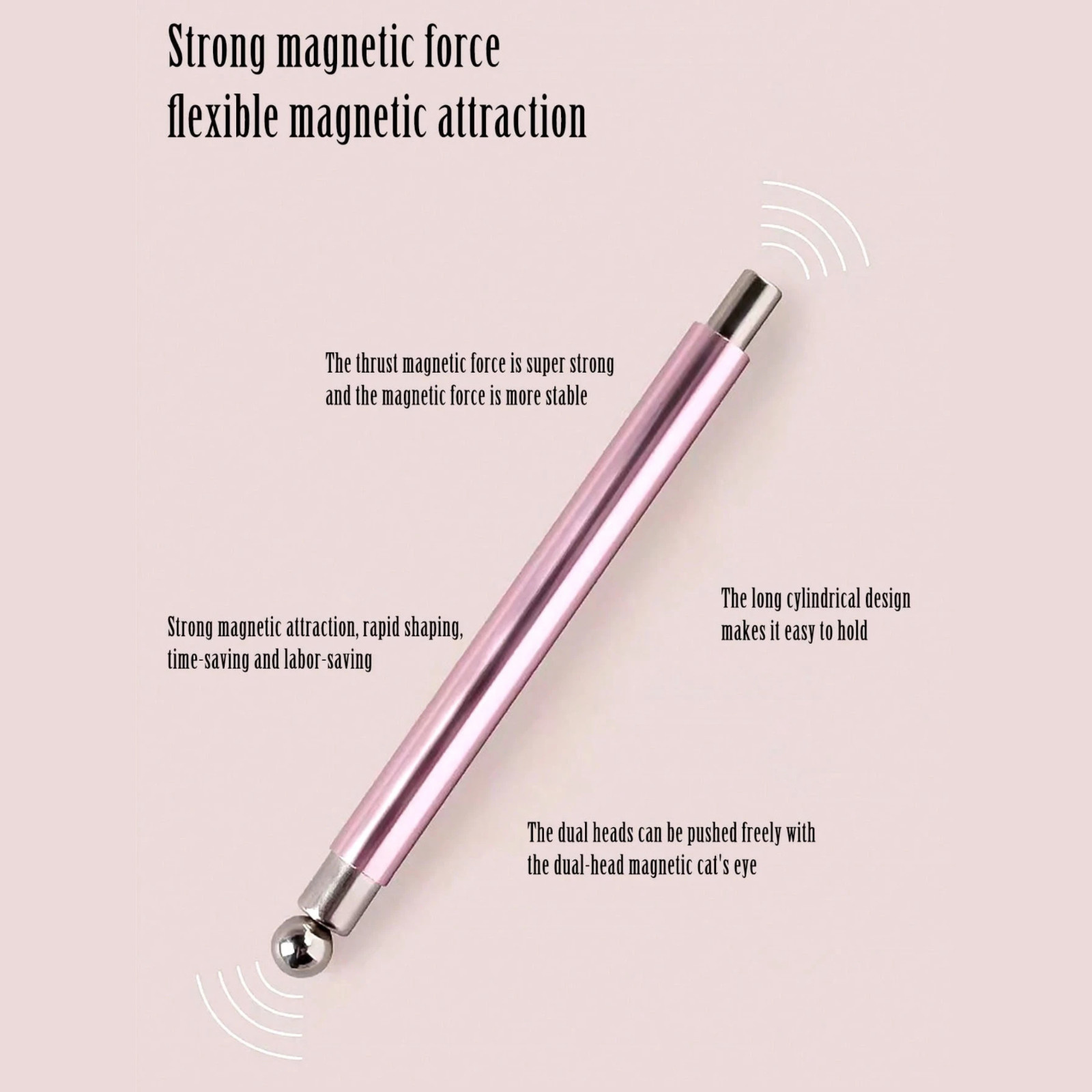 2in1 Nail Magnetic Stick Cat Eye Magnetic Nail Art Tool For Gel Nail Art Design
