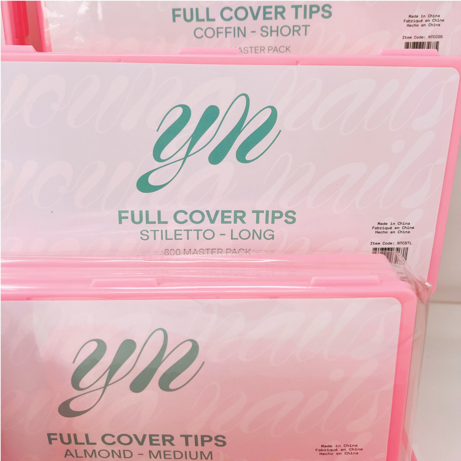 Young Nails Full Cover Nail Tips & Qtr. Well Tips | Choose Shape & Length | New