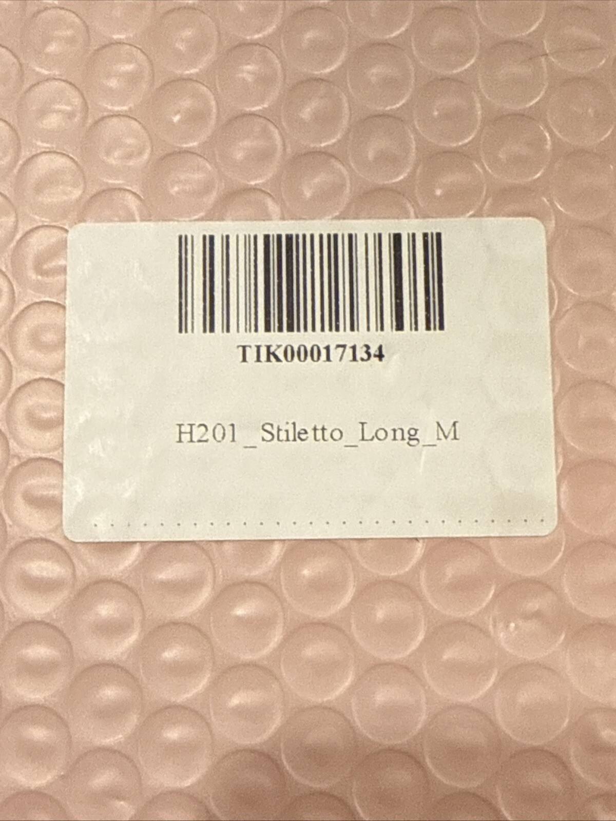 Lovful H201 Stilletto Long Size Medium Acrylic Press On Nails