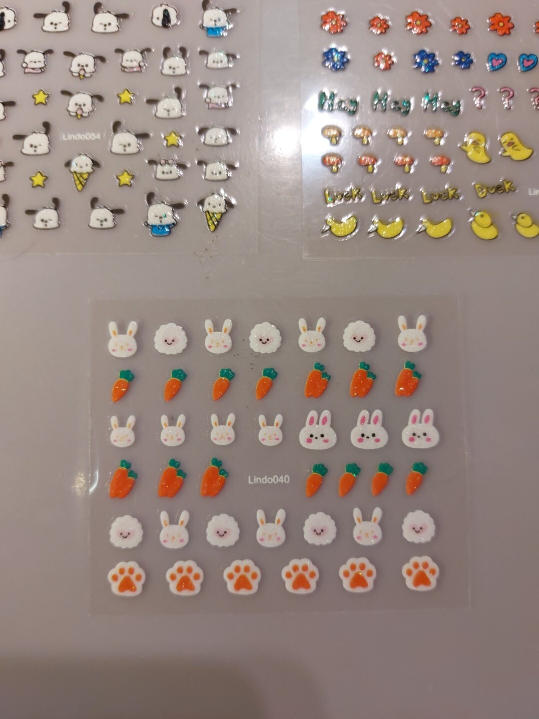 5 X Small Sheets Of Cute Nail Art Stickers (Dn223) New