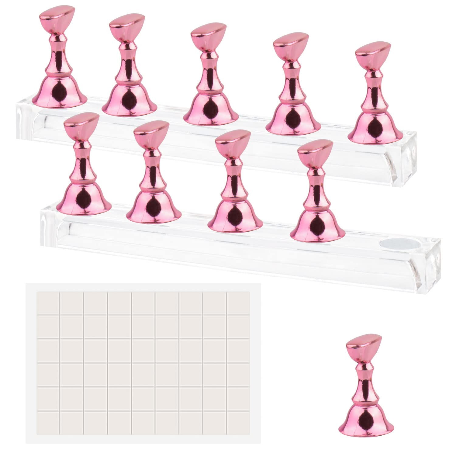 1/2 Set Nail Stand,Nail Holder Stand Press on Nail Stand for Nail Art Display US