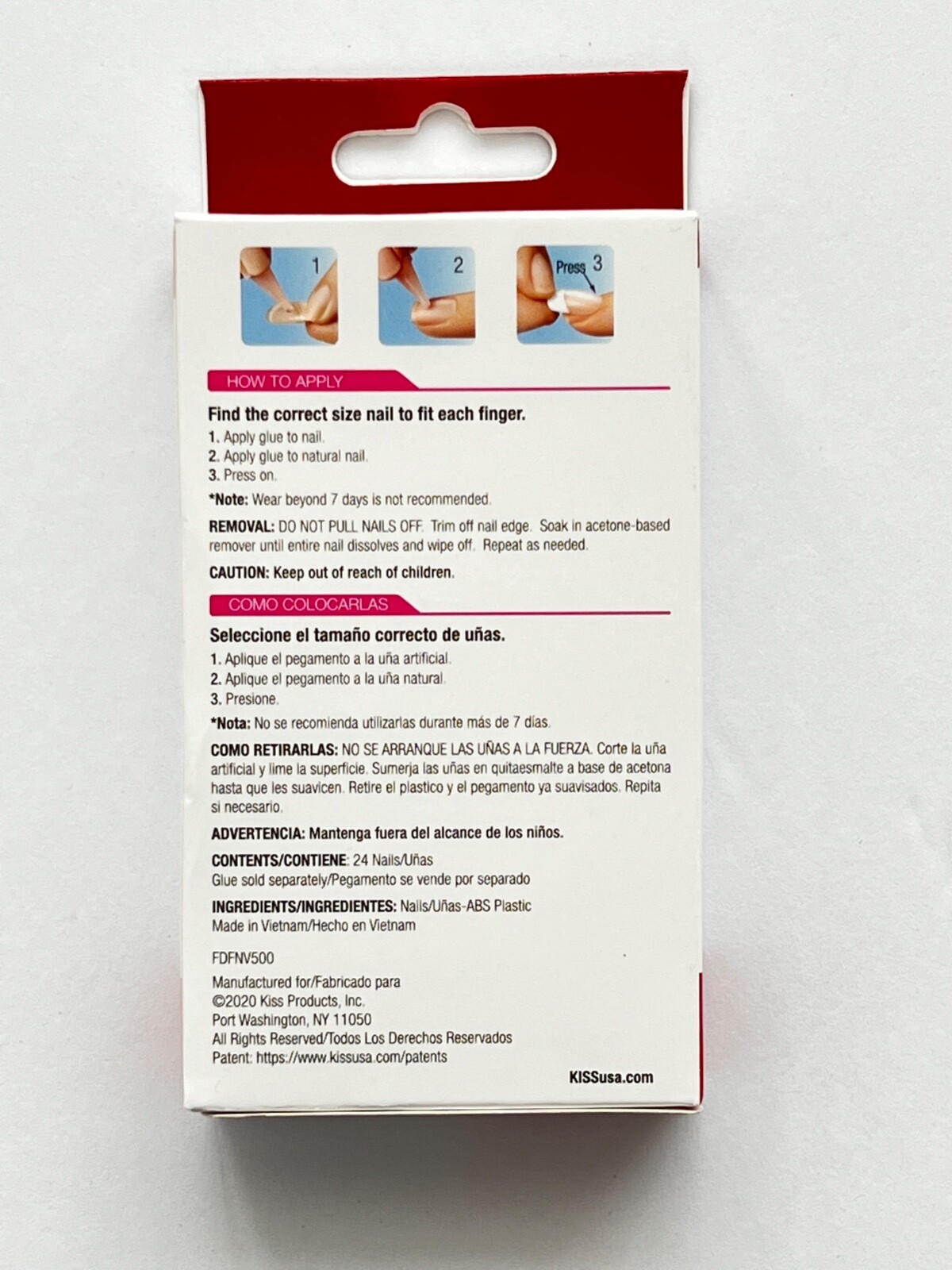 KISS Fantasy Ready to Wear Gel Nails Medium Length 24 count Twirl Girl FDFN03