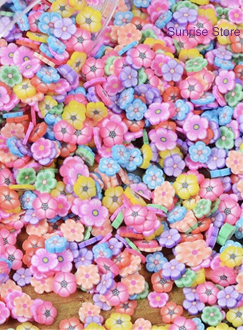 Nail Art Polymer Clay Multi Color Flower Fruit Nail Art Manicure Decorations