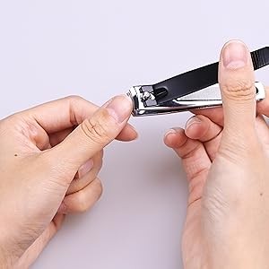 Large Nail Clippers 2-Pack, Sharp Stainless Steel Fingernail & Toenail Trimmers