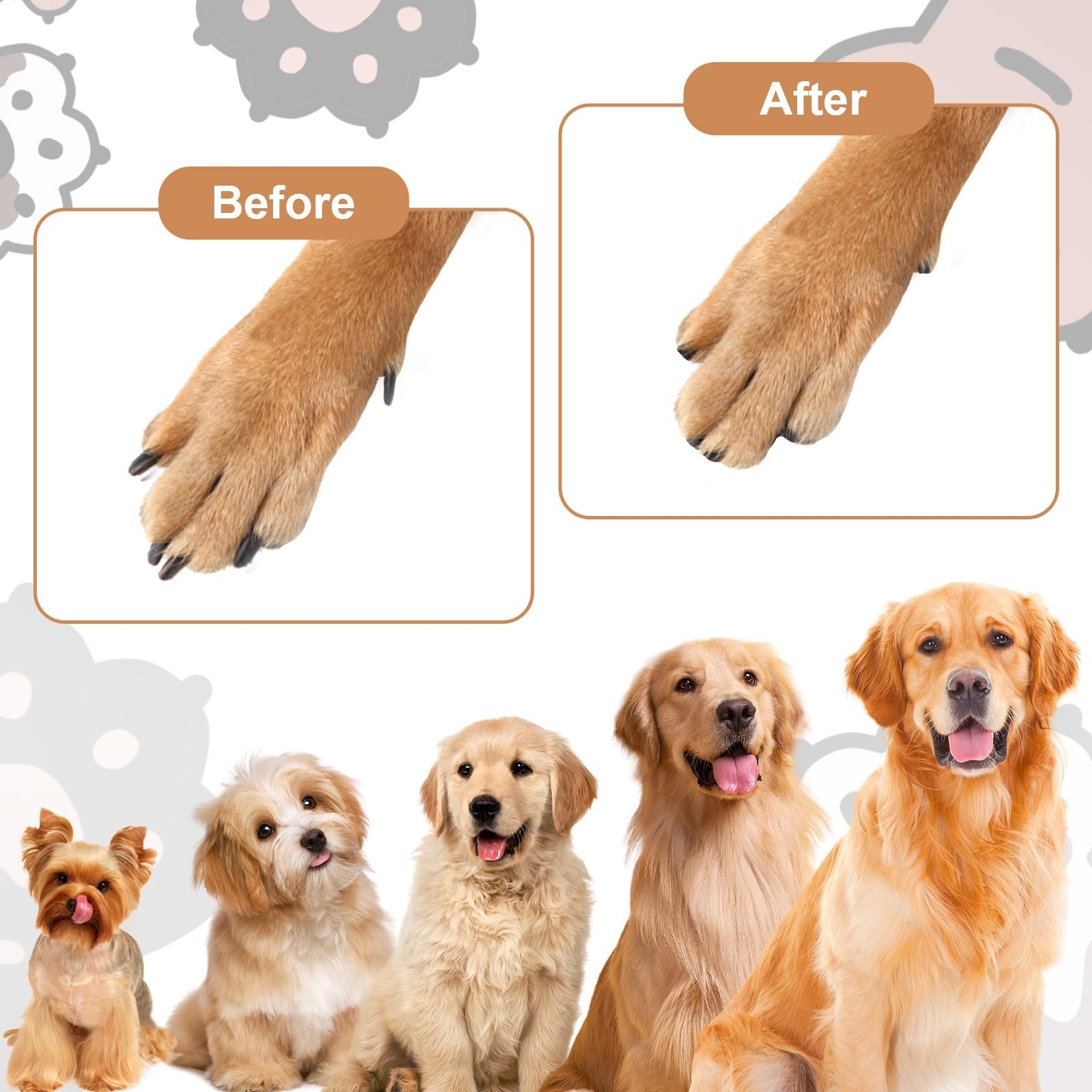 Dog Nail File with 6Pcs Replaceable Filing Disc, Dog Scratch Board for Safe a…
