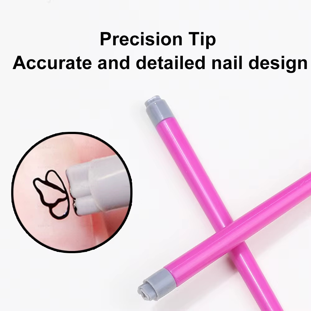 5/10Pcs Set Nail Art Stamp Pen DIY Floral Butterfly Nail Graffiti Nail Dotting T