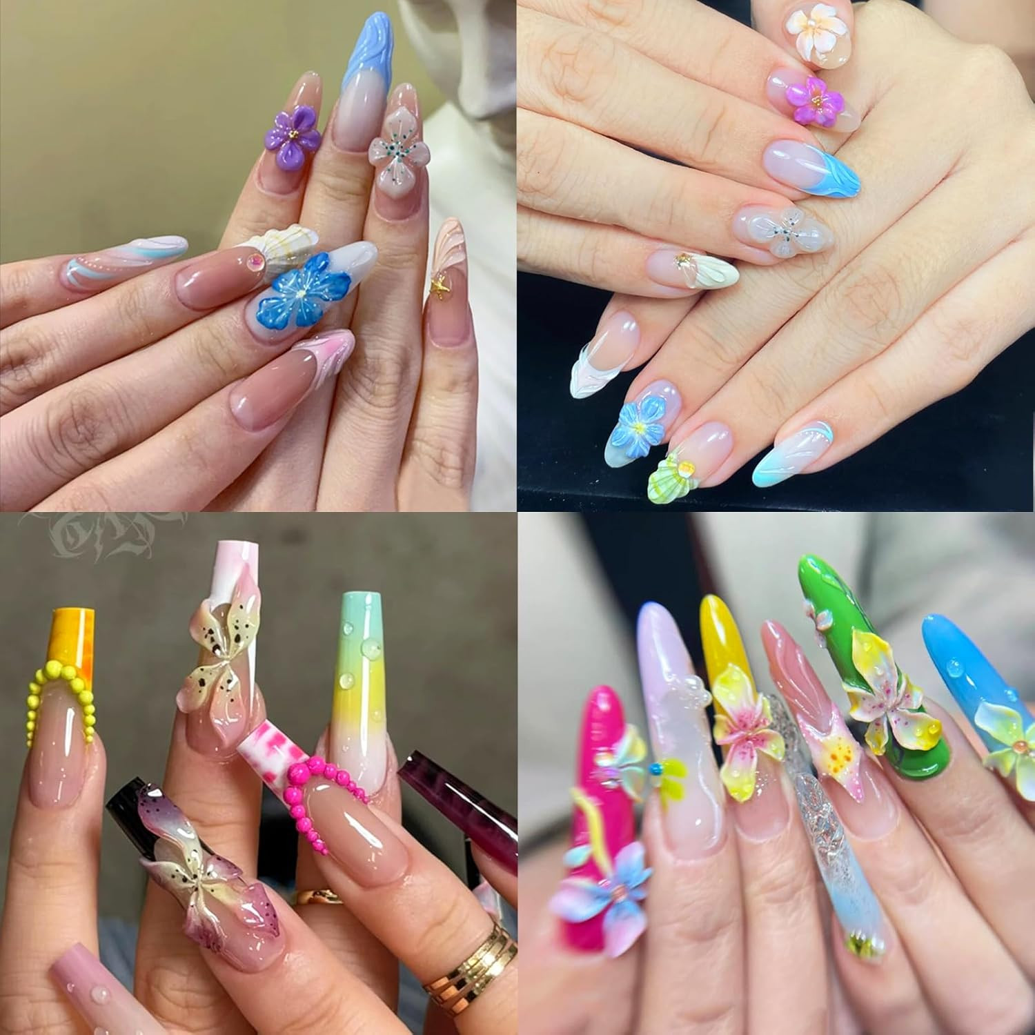 Silicone 3D Flower Nail Mold for Resin Art and Nail Charms Supplies