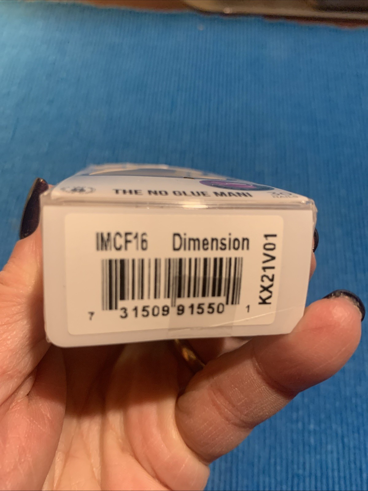 Color Fx Nails By imPRESS Copper Glitter Square Short No Glue Mani Dimension
