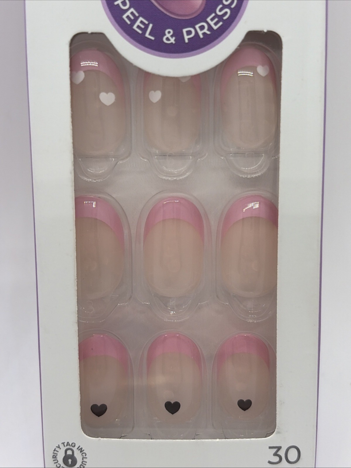 KISS Impress Press on Nails Short Oval Lot Of 2 Sets M2