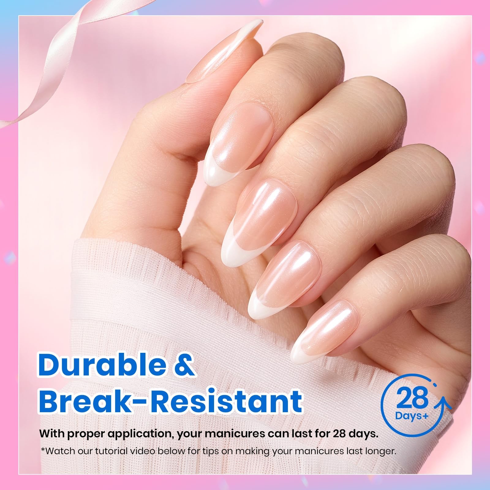 Beetles Soft Gel Nail Tips Short 12 Sizes, Almond 12 Sizes 288 PCS