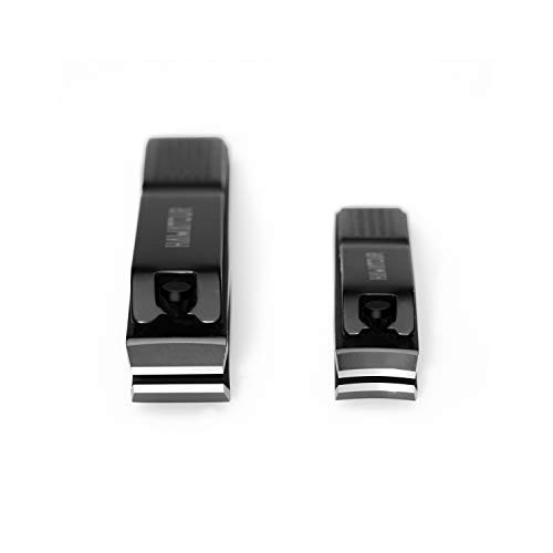 Nail Clippers Set, Ultra Sharp Sturdy Fingernail and Toenail Clipper Black